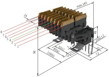 Компактный двойной токосъемник JDS2/40